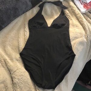 🎉4 for $20 Gap Body Black Halter Tie Swimsuit, size Medium